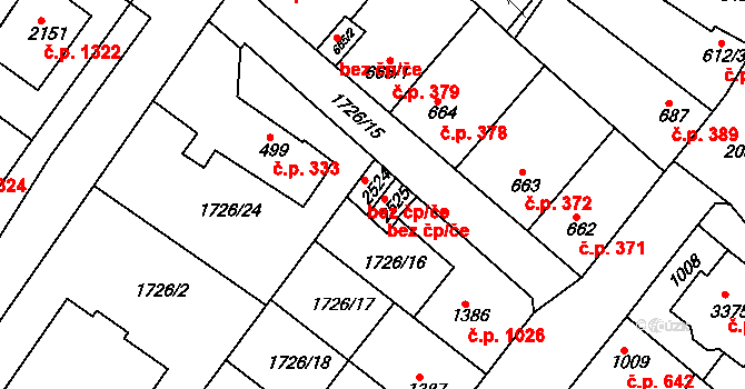 Čáslav 43988296 na parcele st. 2524 v KÚ Čáslav, Katastrální mapa