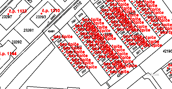 Brno 45562296 na parcele st. 3356 v KÚ Komín, Katastrální mapa
