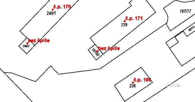 Královské Poříčí 118563297 na parcele st. 197/20 v KÚ Královské Poříčí, Katastrální mapa