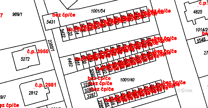 Jablonec nad Nisou 2963, Katastrální mapa