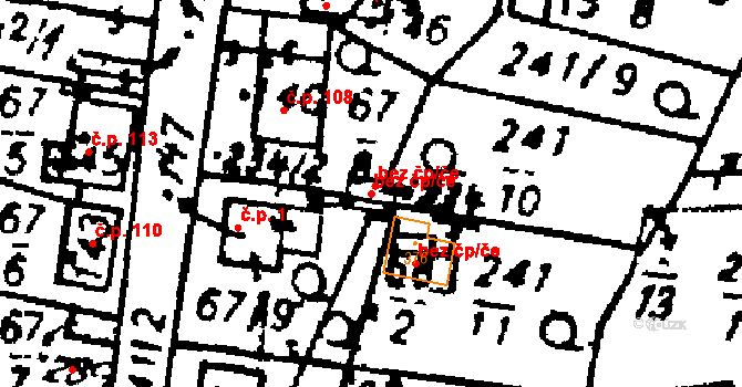 Studánka 38309297 na parcele st. 234/2 v KÚ Studánka u Tachova, Katastrální mapa