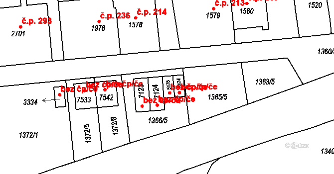 Třebíč 38367297 na parcele st. 5175 v KÚ Třebíč, Katastrální mapa