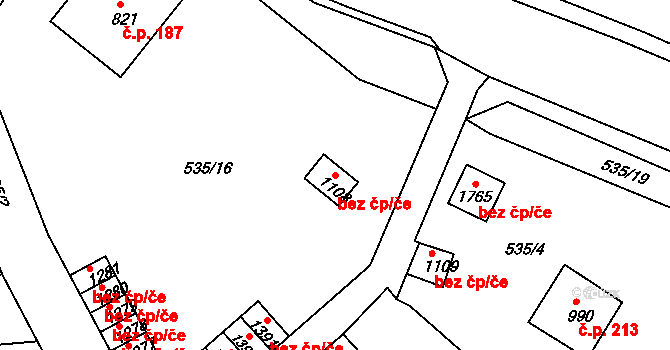 Broumov 46438297 na parcele st. 1108 v KÚ Broumov, Katastrální mapa