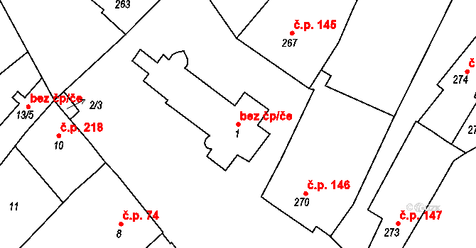 Perná 46635297 na parcele st. 1 v KÚ Perná, Katastrální mapa