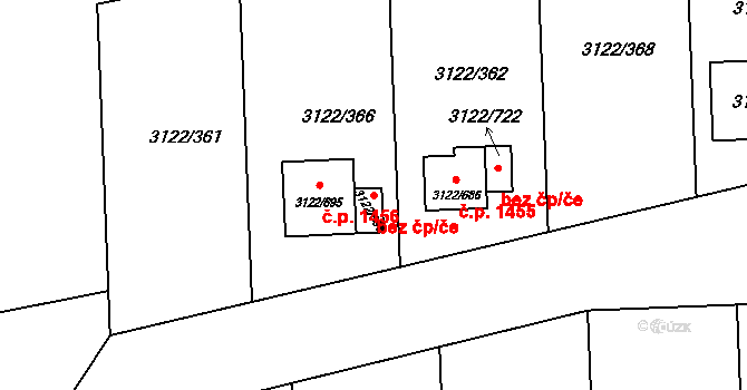 Pohořelice 95137297 na parcele st. 3122/696 v KÚ Pohořelice nad Jihlavou, Katastrální mapa