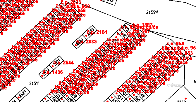 Sezimovo Ústí 731 na parcele st. 866 v KÚ Sezimovo Ústí, Katastrální mapa