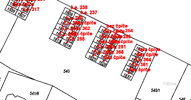 Ostopovice 247, Katastrální mapa