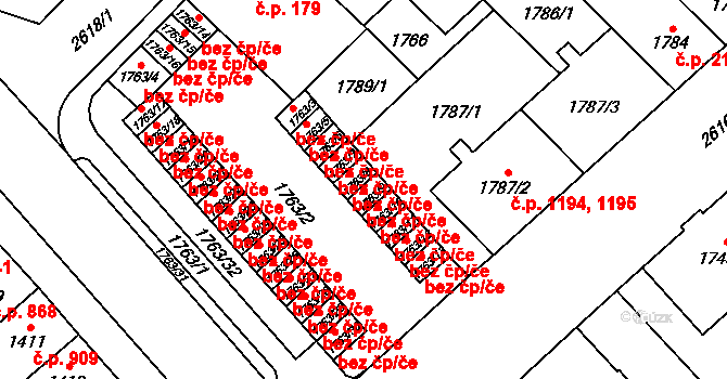 Plzeň 40249298 na parcele st. 1763/9 v KÚ Doubravka, Katastrální mapa