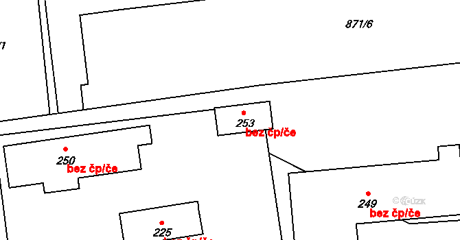 Heřmaň 40527298 na parcele st. 253 v KÚ Heřmaň u Českých Budějovic, Katastrální mapa