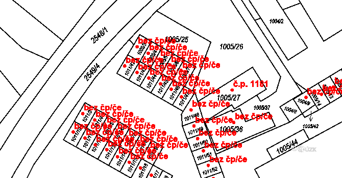 Bohumín 43953298 na parcele st. 1011/46 v KÚ Nový Bohumín, Katastrální mapa