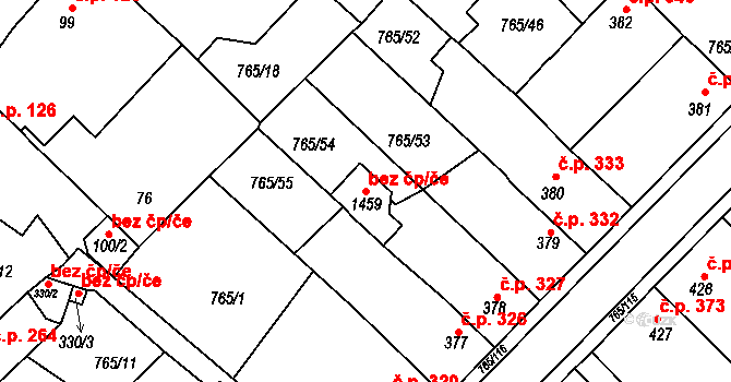 Bakov nad Jizerou 48912298 na parcele st. 1459 v KÚ Bakov nad Jizerou, Katastrální mapa