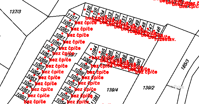 Rtyně v Podkrkonoší 49114298 na parcele st. 1085 v KÚ Rtyně v Podkrkonoší, Katastrální mapa