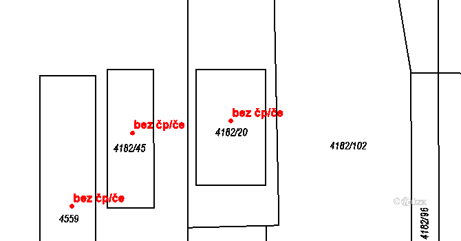 Bruntál 48897299 na parcele st. 4182/20 v KÚ Bruntál-město, Katastrální mapa