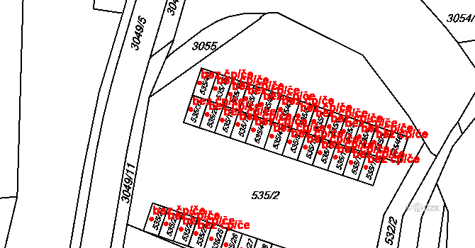 Rychnov nad Kněžnou 48623300 na parcele st. 535/18 v KÚ Rychnov nad Kněžnou, Katastrální mapa