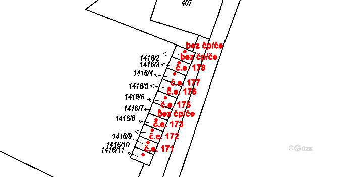 Rumburk 2-Horní Jindřichov 177, Rumburk, Katastrální mapa