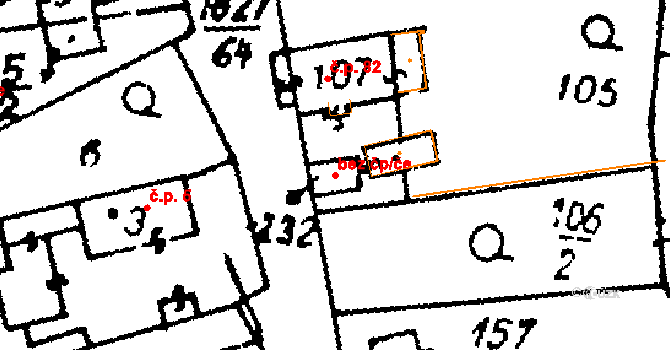 Studánka 38309301 na parcele st. 232 v KÚ Studánka u Tachova, Katastrální mapa