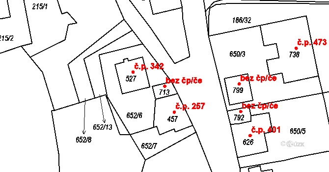 Abertamy 39666301 na parcele st. 713 v KÚ Abertamy, Katastrální mapa