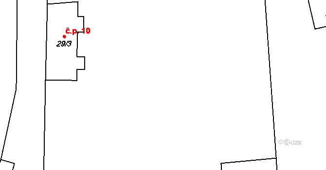 Neustupov 43397301 na parcele st. 29/1 v KÚ Broumovice, Katastrální mapa