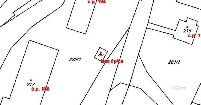 Černý Důl 48906301 na parcele st. 202 v KÚ Čistá v Krkonoších, Katastrální mapa