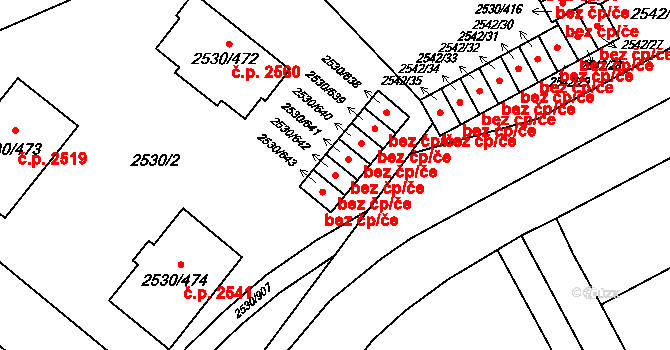Opava 50421301 na parcele st. 2530/642 v KÚ Opava-Předměstí, Katastrální mapa