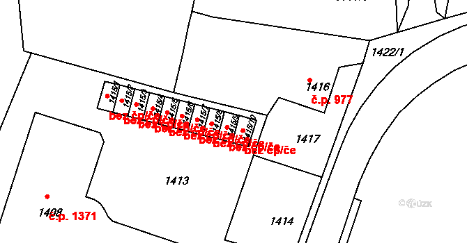 Tachov 38323303 na parcele st. 1415/9 v KÚ Tachov, Katastrální mapa