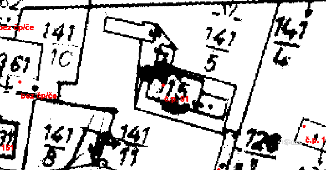Velichov 91 na parcele st. 115 v KÚ Velichov, Katastrální mapa