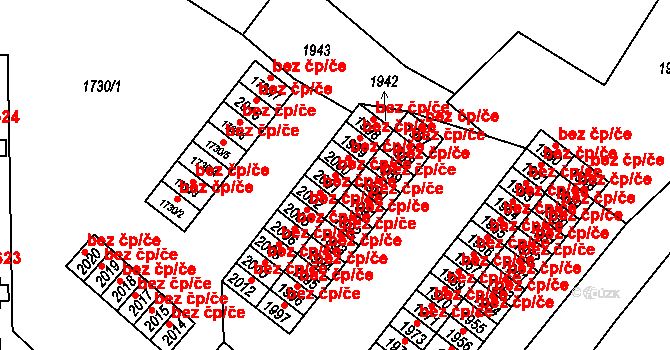 Hodkovice nad Mohelkou 40813304 na parcele st. 2001 v KÚ Hodkovice nad Mohelkou, Katastrální mapa