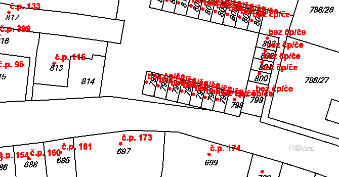 Proboštov 41229304 na parcele st. 793 v KÚ Proboštov u Teplic, Katastrální mapa