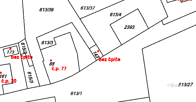 Strmilov 47554304 na parcele st. 143 v KÚ Česká Olešná, Katastrální mapa