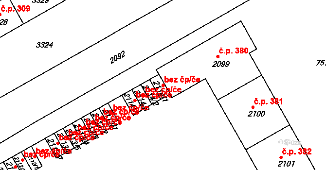 Třinec 48393304 na parcele st. 2114/1 v KÚ Lyžbice, Katastrální mapa