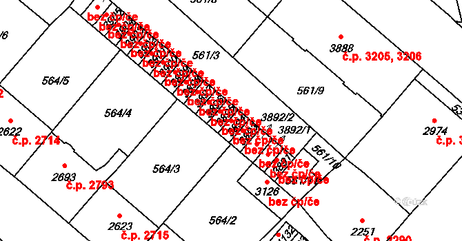 Jablonec nad Nisou 48879304 na parcele st. 3894 v KÚ Jablonec nad Nisou, Katastrální mapa