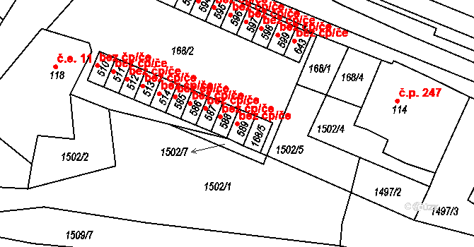 Skalná 50359304 na parcele st. 589 v KÚ Skalná, Katastrální mapa