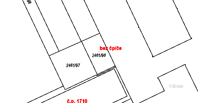 Rychnov nad Kněžnou 118159305 na parcele st. 2461/96 v KÚ Rychnov nad Kněžnou, Katastrální mapa