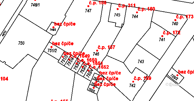 Děčín 26363305 na parcele st. 746 v KÚ Boletice nad Labem, Katastrální mapa