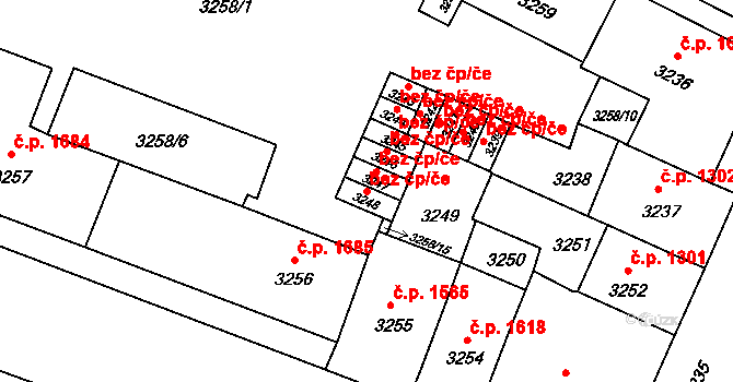 Litoměřice 50165305 na parcele st. 3248 v KÚ Litoměřice, Katastrální mapa
