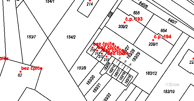 Kravsko 40963306 na parcele st. 211 v KÚ Kravsko, Katastrální mapa