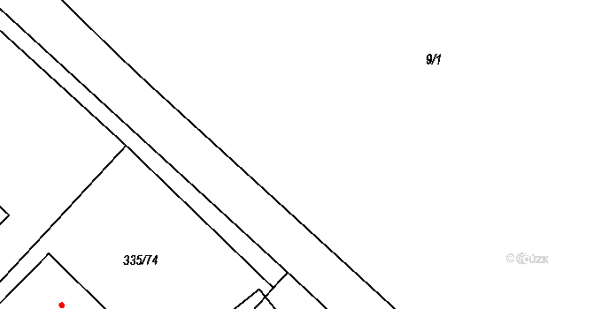 Myslibořice 41200306 na parcele st. 9/9 v KÚ Myslibořice, Katastrální mapa