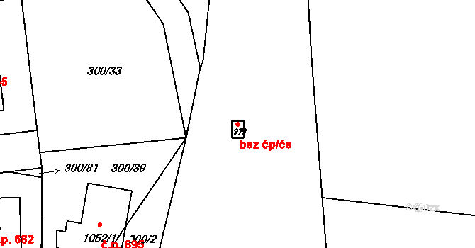 Zlín 43465307 na parcele st. 979 v KÚ Kudlov, Katastrální mapa