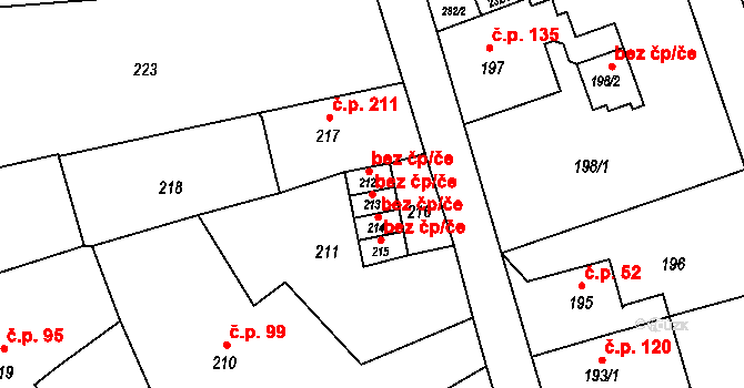 Jablůnka 45635307 na parcele st. 213 v KÚ Jablůnka, Katastrální mapa