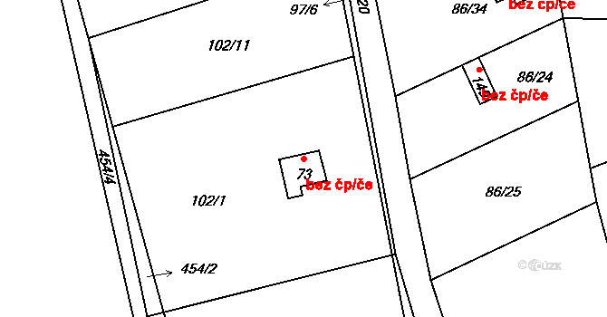 Počaply 1, Sezemice, Katastrální mapa
