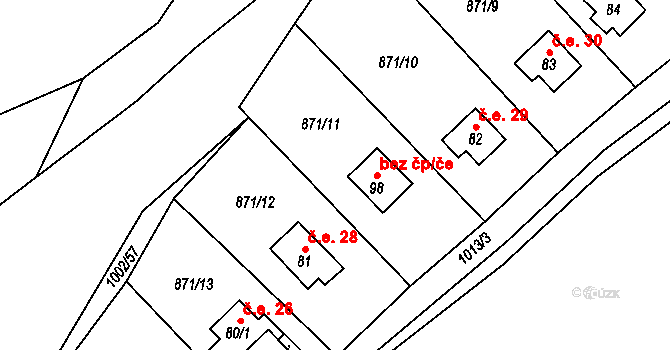 Dřešín 35, Katastrální mapa