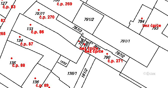 Litoměřice 41072308 na parcele st. 789 v KÚ Litoměřice, Katastrální mapa