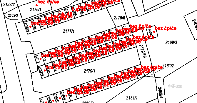 Černovice 41321308 na parcele st. 2179/16 v KÚ Černovice u Chomutova, Katastrální mapa
