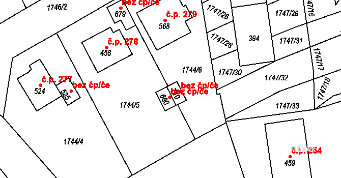 Klenčí pod Čerchovem 42015308 na parcele st. 710 v KÚ Klenčí pod Čerchovem, Katastrální mapa