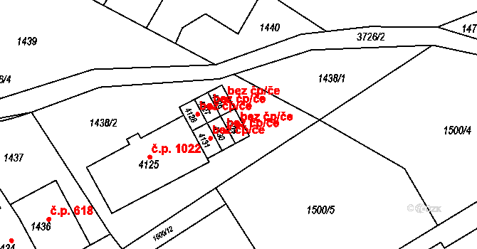 Žamberk 42096308 na parcele st. 4129 v KÚ Žamberk, Katastrální mapa