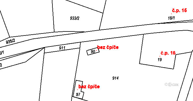 Temelín 120906309 na parcele st. 90 v KÚ Sedlec u Temelína, Katastrální mapa