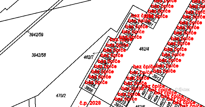 Brno 39475310 na parcele st. 3889 v KÚ Černá Pole, Katastrální mapa