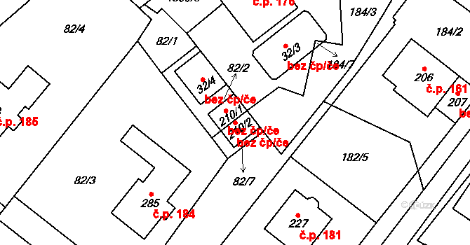 Litohoř 41285310 na parcele st. 210/2 v KÚ Litohoř, Katastrální mapa