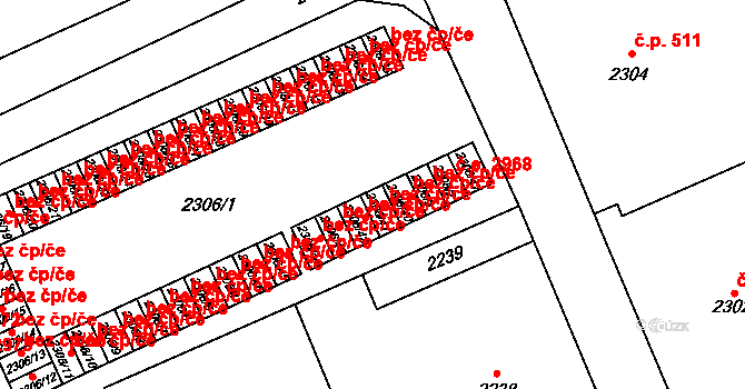 Havířov 41806310 na parcele st. 2306/41 v KÚ Prostřední Suchá, Katastrální mapa