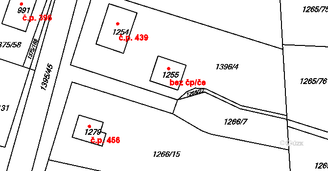 Chvaletice 42350310 na parcele st. 1255 v KÚ Telčice, Katastrální mapa